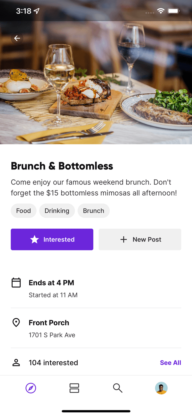 Buy tickets screenshot